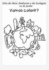 Colorir Meio Desenhos Natureza Ecologia Planeta Naturais Terrestre Atividade Paisagens Sustentabilidade Educação Ambiental Iii Reciclagem Respeito Crianças Coloringcity sketch template