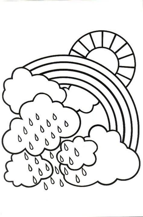 rain coloring pages coloring home
