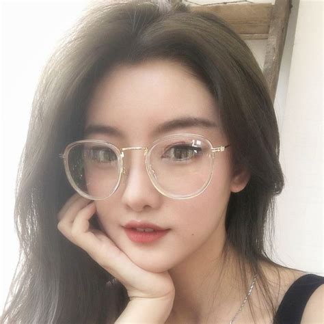 ulzzang girl glasses for round faces ulzzang girl korean glasses