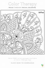 Doodle Colortherapy sketch template