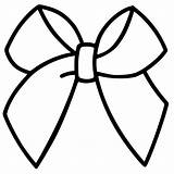 Bow Cheer Outline Drawing Clipart Bows Printable Template Hair Ribbon Coloring Clip Cliparts Pages Cheerleader Vector Silhouette Svg Christmas Rhinestone sketch template