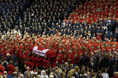 Thousands Mourn Canadian Mounties At Regimental Funeral