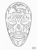 Africanas Masks Pintar Africana Mascara Mascaras Máscaras Masques Africaine Africain Africains Siluetas Culturels Conception Artisanats Coloration Artisanat Eliane Marta Reixach sketch template