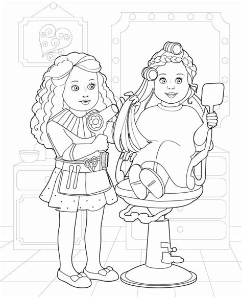 american girl doll coloring page lovely top  peerless coloring pages