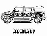 Hummer sketch template