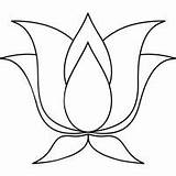Beadwork Lotusblume Ojibwe Outlines Noun Applique sketch template
