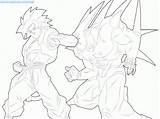 Coloring Pages Super Saiyan Goku Dragon Ball Gt Bardock Ssj Popular Wallpaper Coloringhome sketch template