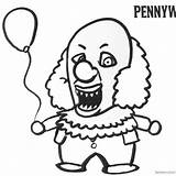 Pennywise Clown Printable sketch template