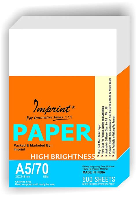 imprint  copier papersmall size   size multipurpose printer