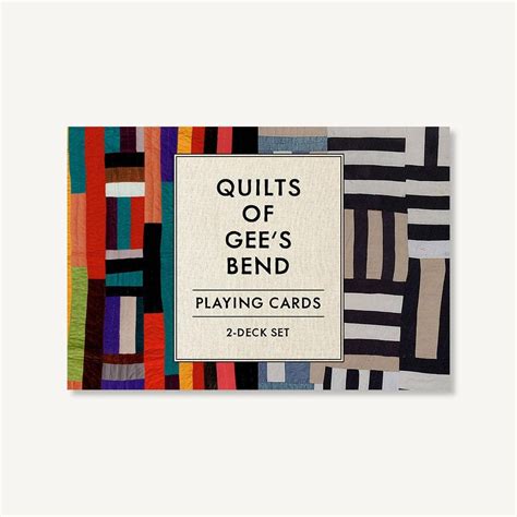 quilts of gee s bend playing cards 2 deck set chronicle