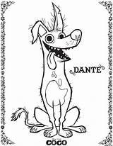 Dante Pixar Perro sketch template