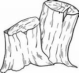 Stump Tree Coloring Pages sketch template