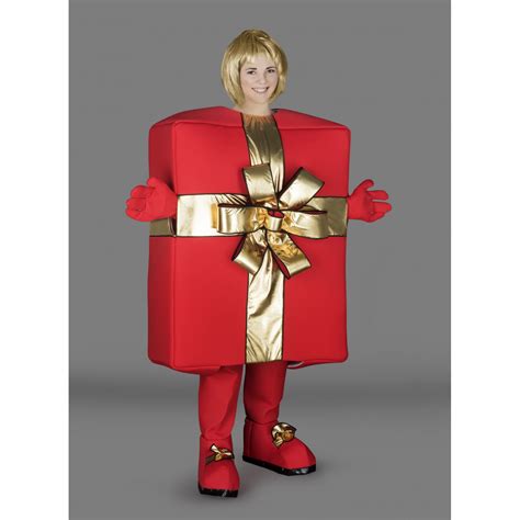 gift box mascot costume