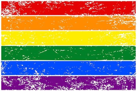 premium vector rainbow flag lgbt colorful hand drawn banner with