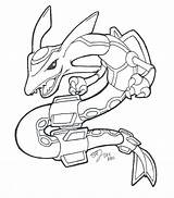 Rayquaza Coloring Pages Pokemon Mega Drawing Deviantart Printable Colouring Sketch Getcolorings Color Getdrawings Cartoons Pdf Print Ender Minecraft Template sketch template