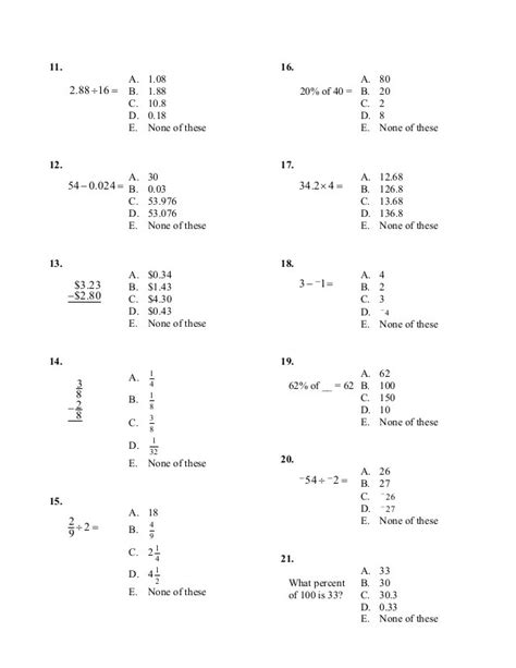 printable tabe practice test math hot sex picture