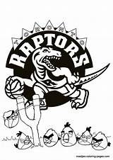 Coloring Pages Raptors Toronto Nba Angry Birds Logo Print Browser Window Maatjes sketch template
