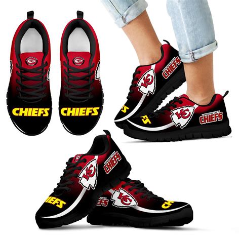 kansas city chiefs shoes kansas city chiefs sneakers kansas etsy