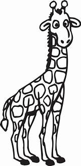 Giraffe Coloring Pages Kids Sheets Animal Printable Baby Panda Clipart Designs Labels Use sketch template