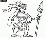 Coloring Huitzilopochtli Aztec Warrior Printable Aztecas Empire Aztecs Pages Choose Board 2kb 250px Weapons sketch template