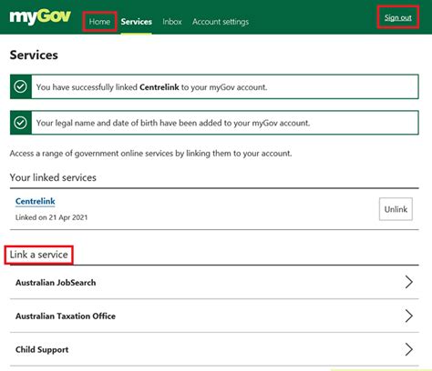 Mygov Help Link A Service Using A Linking Code Services Australia