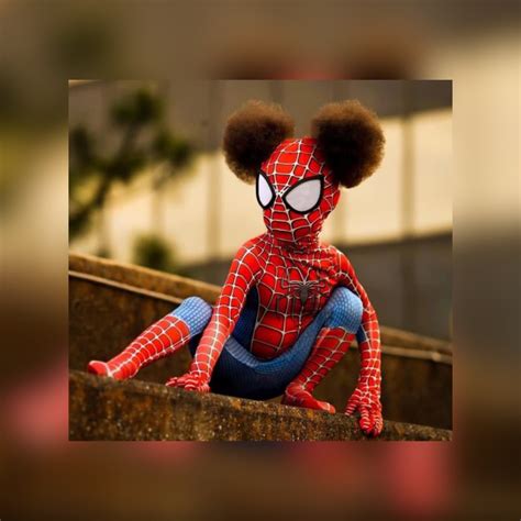 afro puffs — activate three year old s birthday photos as spider girl