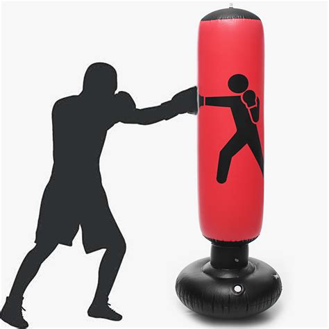 cm inflatable pvc boxing target boxing punching bag standing home gym fitness boxing training