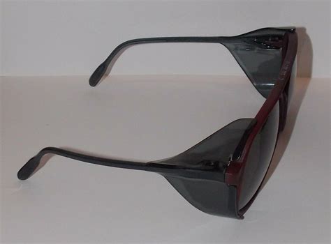 Vintage American Optical Aosafety Z87 Tinted Aviator Side