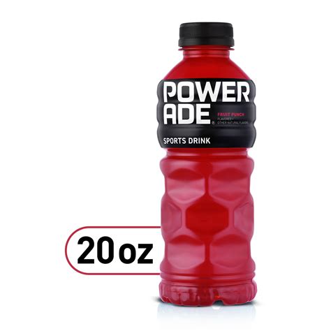powerade electrolyte enhanced fruit punch sport drink  fl oz bottle