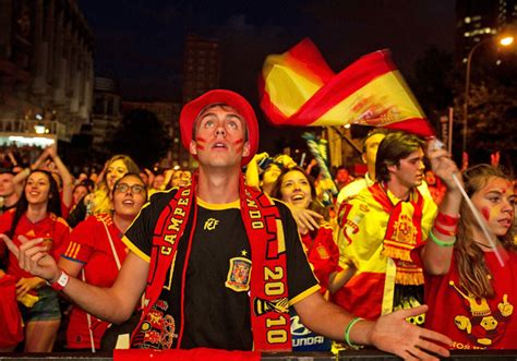 Fan Zone After World Cup Exit Beer Lifts Spanish Fans