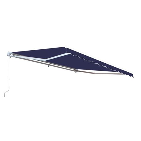 aleko  ft motorized retractable awning   projection  blue awmxblue hd