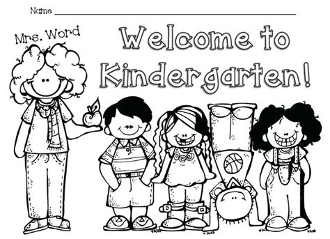 kindergarten coloring page  getcoloringscom