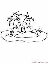 Insel Palmen Ausmalbilder Sheets Ausdrucken Seas Malvorlagen Piraten Malvorlagenkostenlos sketch template