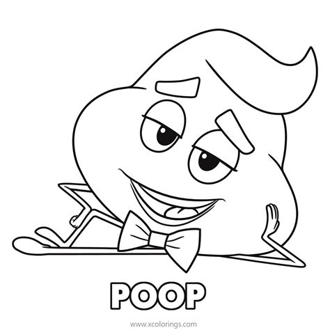 emoji  character poop coloring pages xcoloringscom