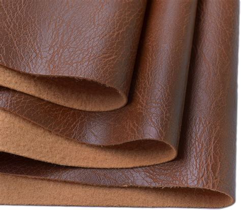 buy wento thick  yard faux leather fabric soft skin grain pu leather