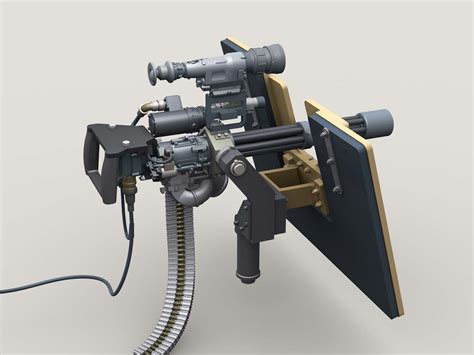 lfd md minigun  sag shield mount   ammo box