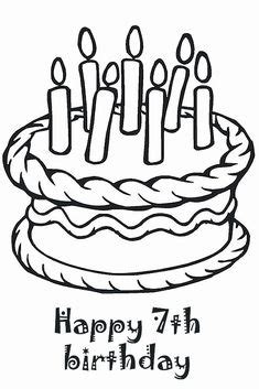 happy  birthday coloring book  kids birthday coloring pages