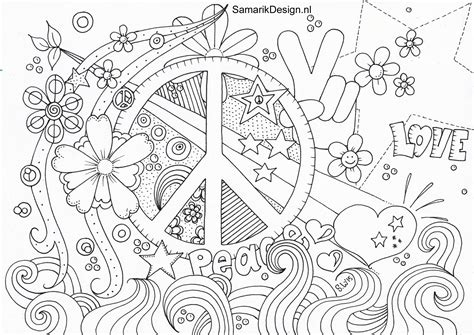 Peace Vrede Doodle Love Coloring Pages Peace Coloring
