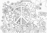 Kleurplaat Volwassenen Kleurplaten Colouring Doodle Vrede Downloaden Colorarty Uitprinten sketch template