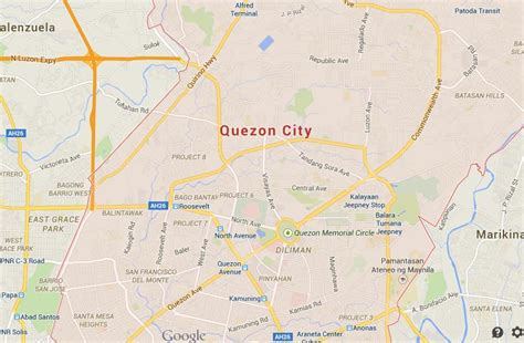 quezon city philippines map