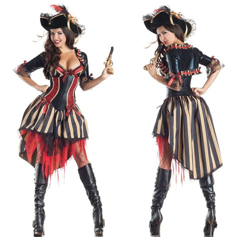 New Pirates Of The Caribbean Cosplay Dress Halloween Female Pirate