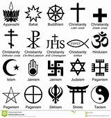 Religion Symboles Religiões Símbolos Religião Christianity sketch template