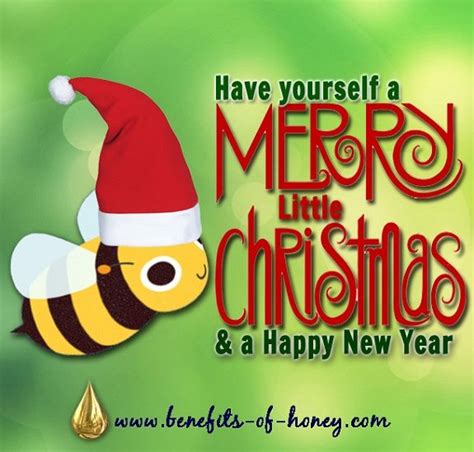 merry christmas and a happy new year honey bee cards