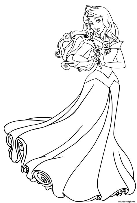 coloriage princesse aurore  imprimer gratuit dessin  coloriage