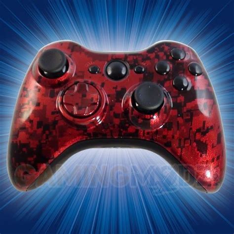 digital red camo xbox  modded controller   perfect gift   special gamer   life