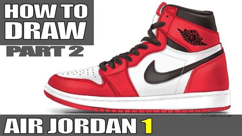 draw air jordan  part  sneaker shoe youtube