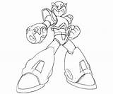 Mega Man Coloring Pages Megaman Zero Color Printable Sketch Bit Related Template sketch template