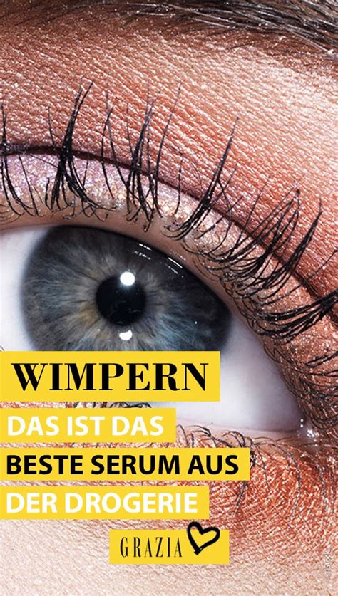 das ist das beste wimpernserum fuer volle lashes aus der drogerie   wimpern wimpern