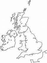 Blank Bretagne Vierge Grande Royaume Isles Vide Cartes Worksheet Astakos Statale Saar Spence Imprimer sketch template