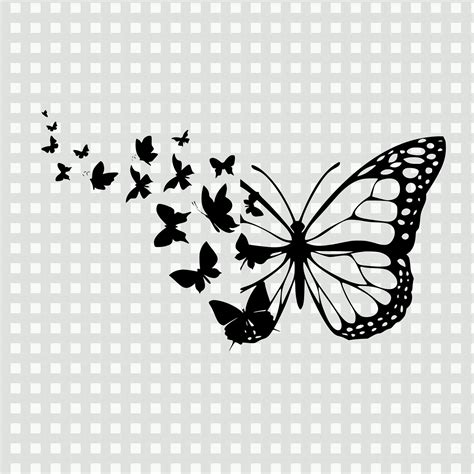 butterfly svg butterfly swarm silhouette butterflies cut etsy ireland